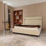 Luxury Bed Room Furniture Modern For Leather King Bedroom Home Frame Upholstered Single Side Design Back Beds Luxury Bed