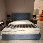 Luxury Bed Room Furniture Modern for King Bedroom Home Frame Upholstered Single Side Design Back Beds Luxury Bed
