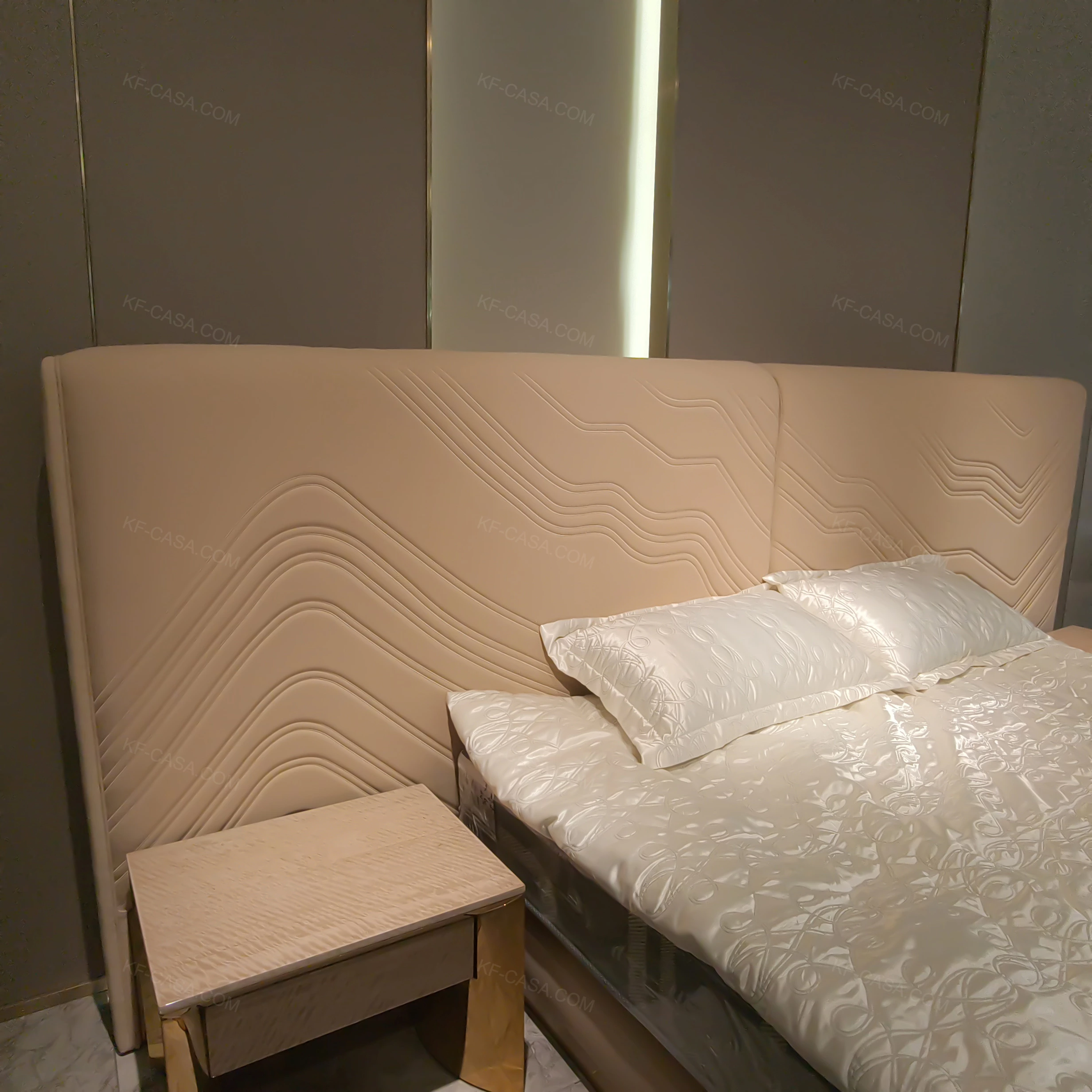 Modern Bed Headboard Design Frame King Size for Upholstered Bedroom Room Beds and Style Luxurious Mattress Set Modern Bed