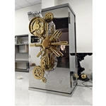 Artistic Mechanical Gold-Accented Premium Safe